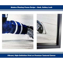 Auston Matthews Slapshot Toronto Framed Canvas (31.5x22.5)-4