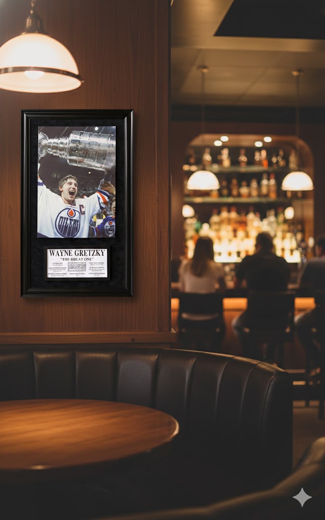 Wayne Gretzky Signature Plaque & Canvas (49.5x29.5)-3
