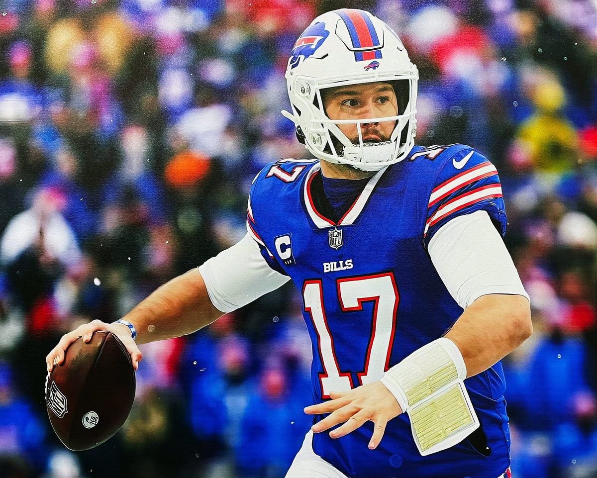Josh Allen Framed Canvas Wall Art (30x25)