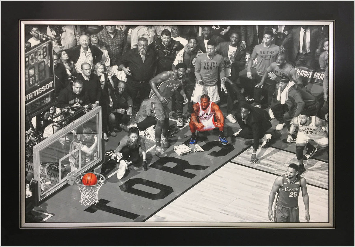 Kawhi Leonard Spotlight Framed Canvas (33.5x23.5)