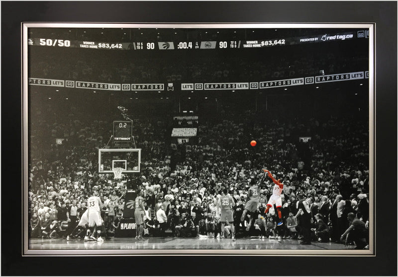 Kawhi Leonard “The Launch” Framed Canvas (33.5x23.5)-1