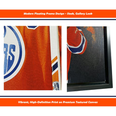 Connor McDavid and Leon Draisaitl Edmonton Framed Canvas-5