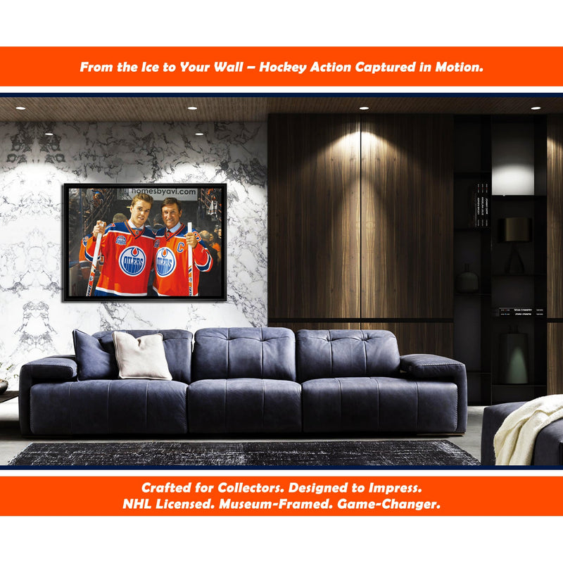 Wayne Gretzky Connor McDavid Edmonton Oilers NHL Display-3