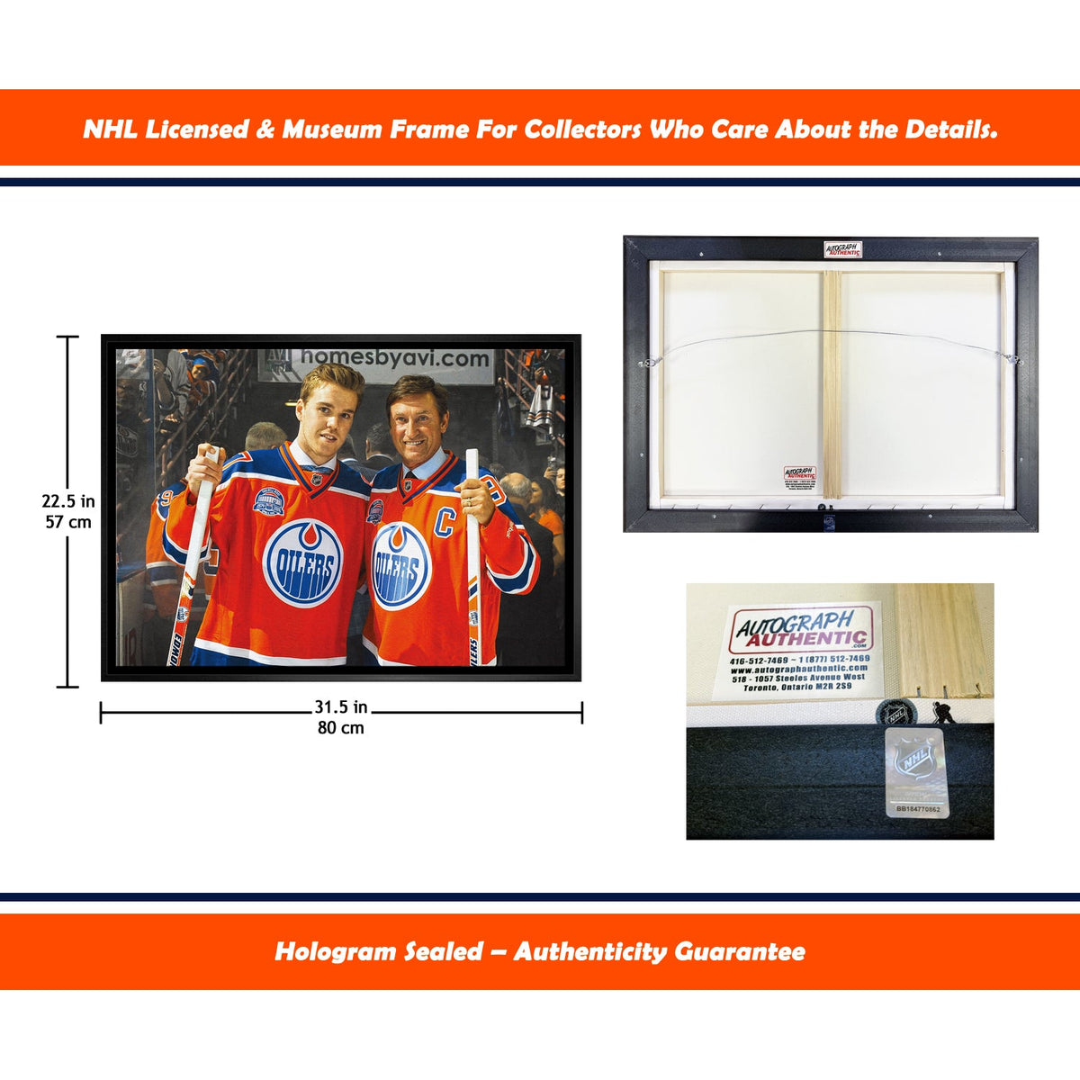 Wayne Gretzky Connor McDavid Edmonton Oilers NHL Display-5