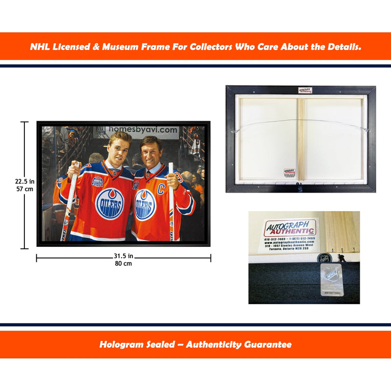 Wayne Gretzky Connor McDavid Edmonton Oilers NHL Display-5