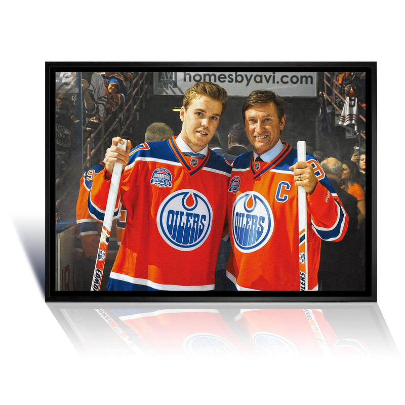 Wayne Gretzky Connor McDavid Edmonton Oilers NHL Display-1