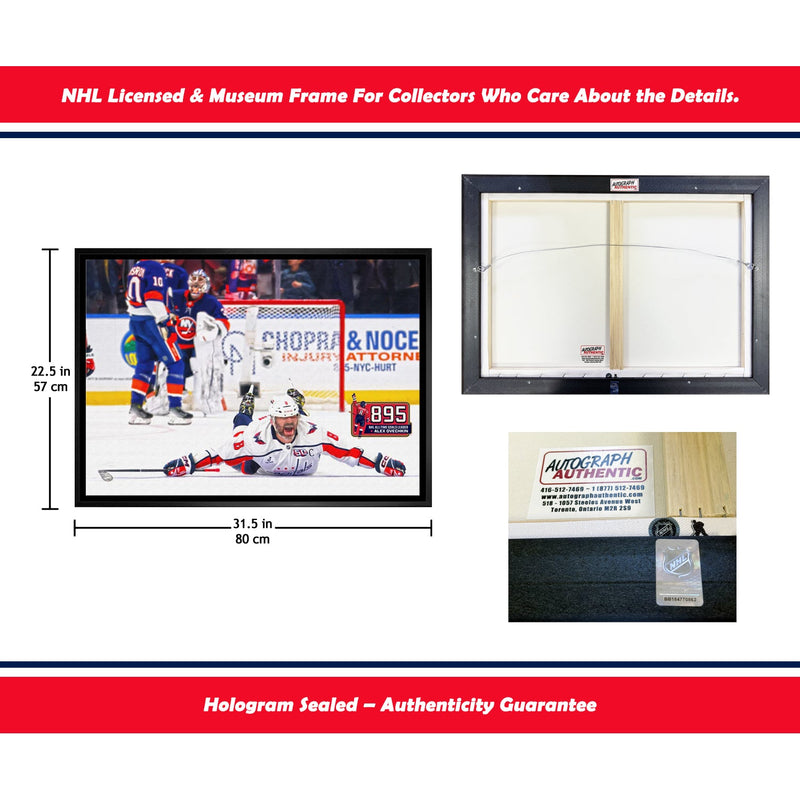 Alexander Ovechkin Goal #895 Capitals Framed Print (31.5x22.5)-4