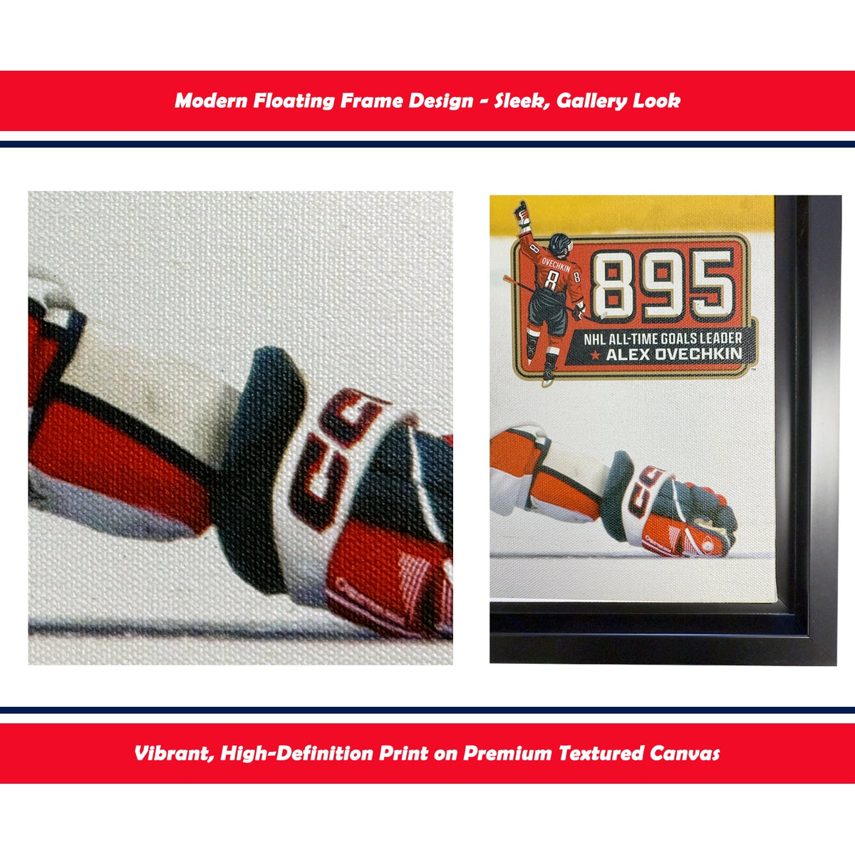 Alexander Ovechkin Goal #895 Capitals Framed Print (31.5x22.5)-5