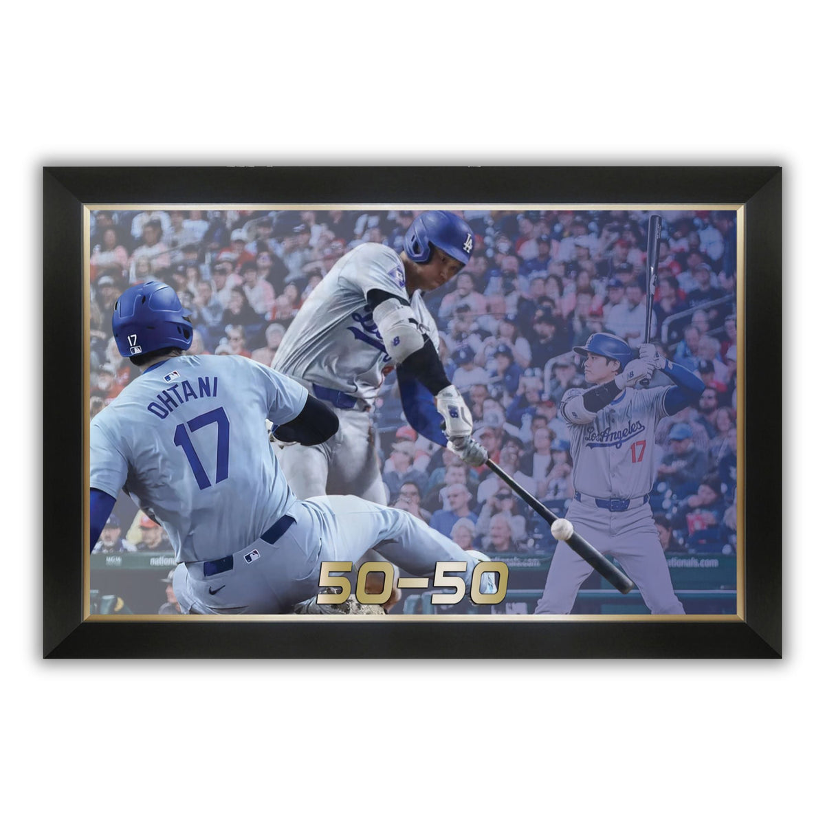 Shohei Ohtani Framed Canvas - 50 HR / 50 SB Record Season