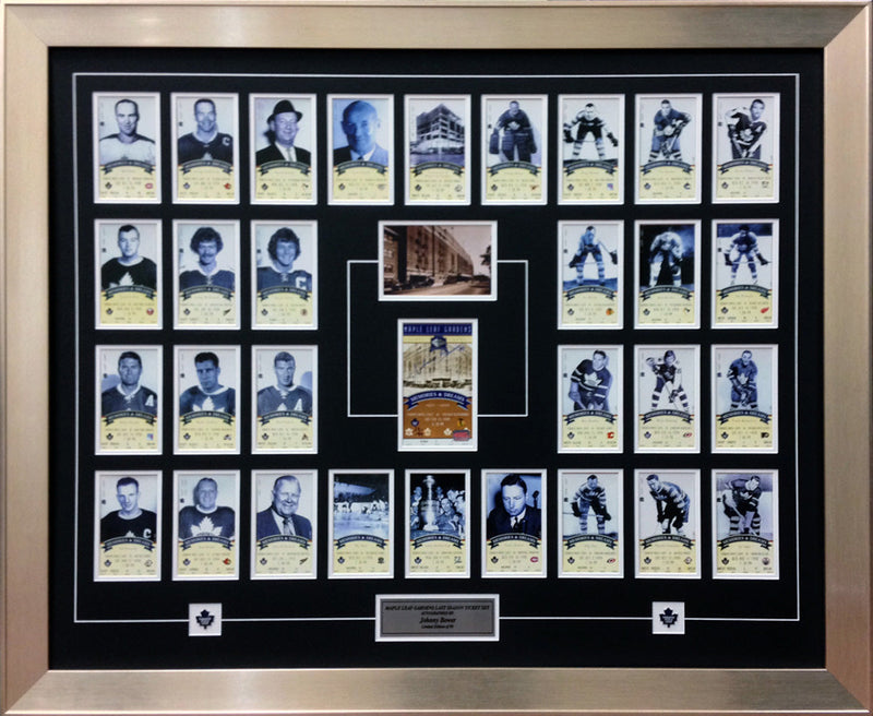 Johnny Bower Signed Toronto Maple Leafs Gardens Last Set /99-1