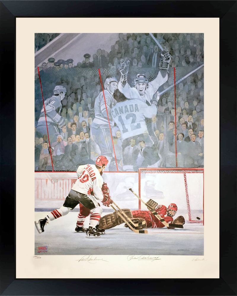 Henderson & Cournoyer “Shot Heard Around the World” Litho (30x24)-1