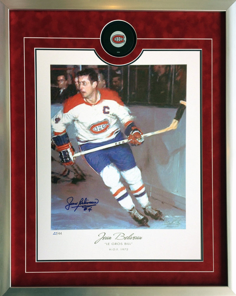 Jean Béliveau Montreal Lithograph /44 (26x24)-1
