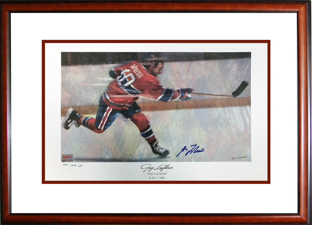 Guy Lafleur Signed Lithograph #1010 of 1010 (24x20)-1