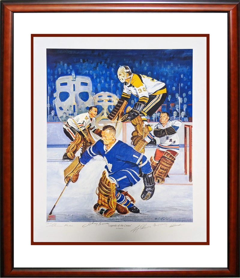Framed Legends of the Crease Artist Proof Lithograph /197 (30x26)-1