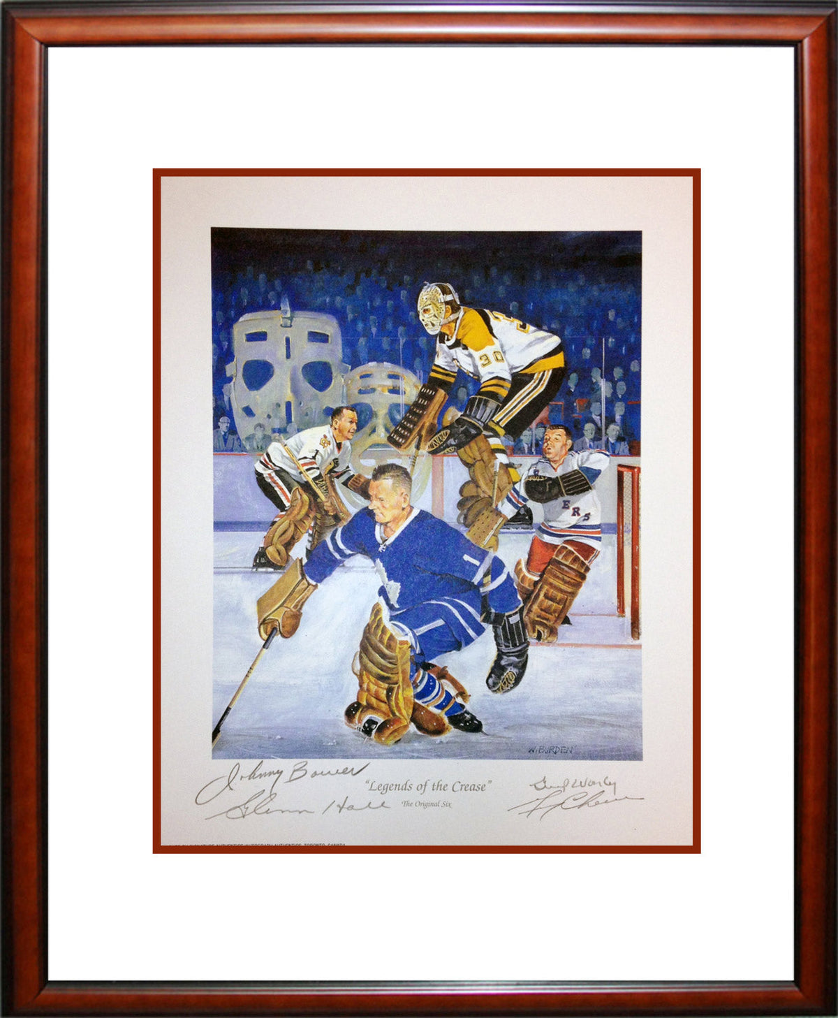 Legends of the Crease Signed Lithograph Framed (16x14)-1