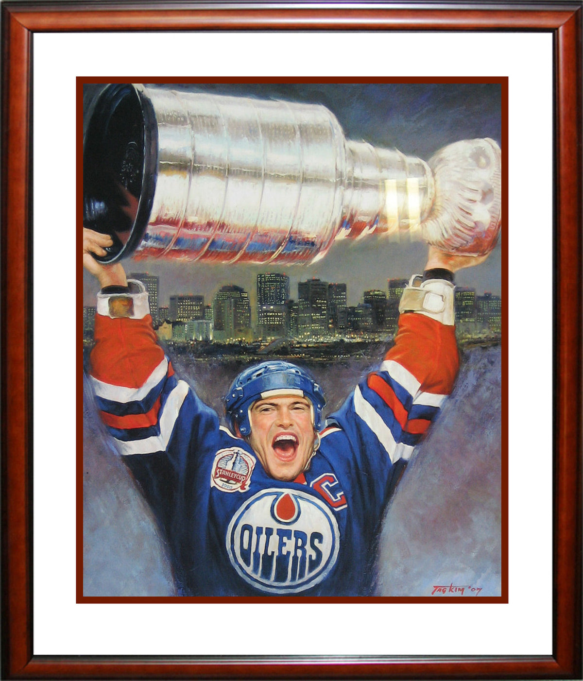 Mark Messier Limited Edition Lithograph /1111 (32x28)-1
