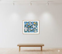Maud Lewis “Yellow Birds” Folk Art Framed Print (24x28)-3