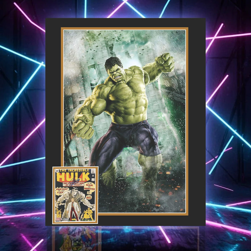 Stan Lee Signed Incredible Hulk #1 Framed Marvel Collectible-5