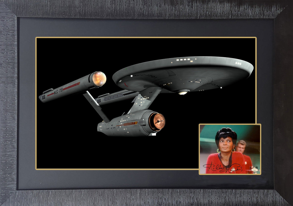 Nichelle Nichols As Lieutenant Uhura Signed Display (38x28)-1