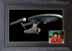 Nichelle Nichols As Lieutenant Uhura Signed Display (38x28)-1