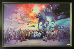 Star Wars Framed Poster - All Characters Collection Wall Art-1
