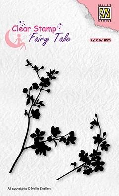 Nellie's Choice Clear Stamp Fairy Tales Blooming Branch-2-1