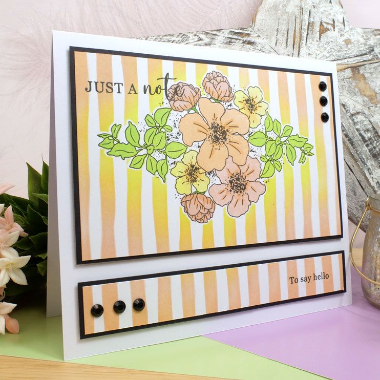 For The Love Of Stamps - Geranium Bouquet A5 Stamp Set-2
