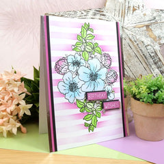 For The Love Of Stamps - Geranium Bouquet A5 Stamp Set-3