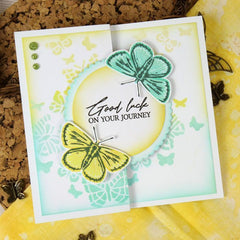For The Love Of Stamps - Layering Common Blue Butterfly-4