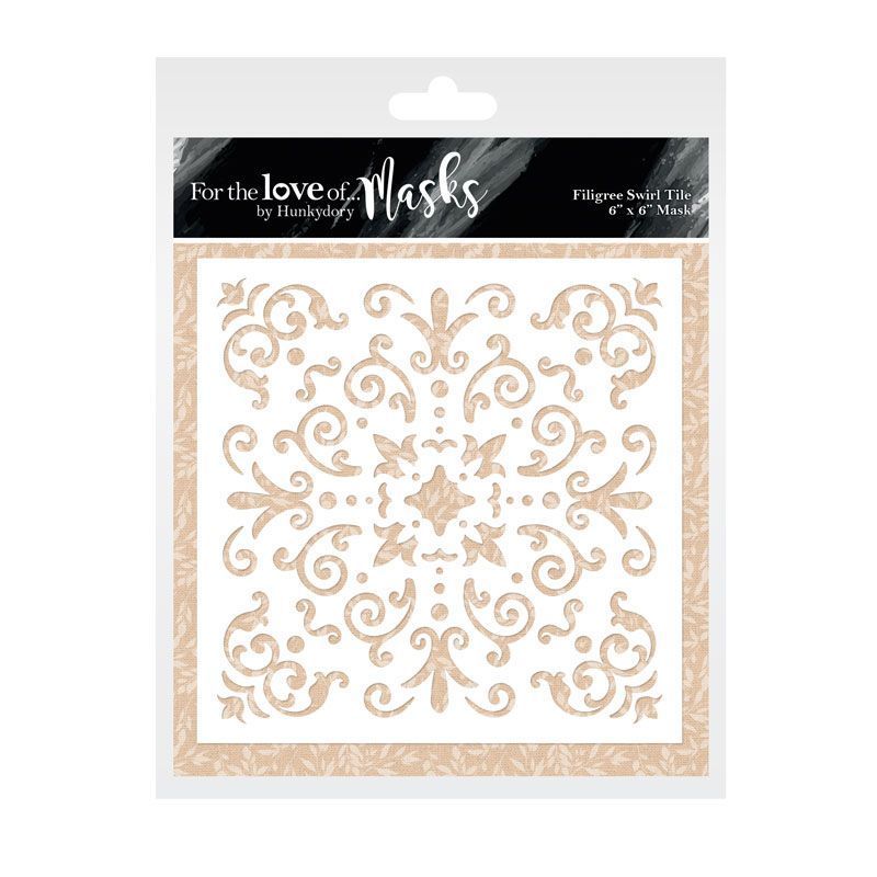 For The Love Of Masks - Filigree Swirl Tile-1