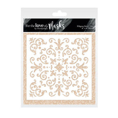 For The Love Of Masks - Filigree Swirl Tile-1