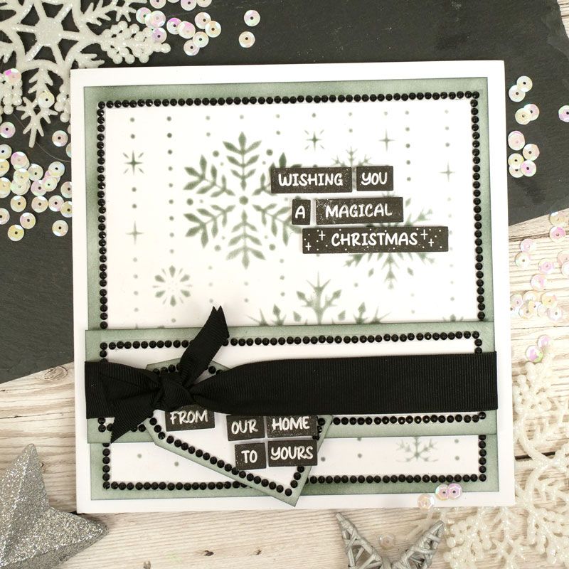 Pour l'amour des timbres - Vœux de Noël Sentiment Strips-6