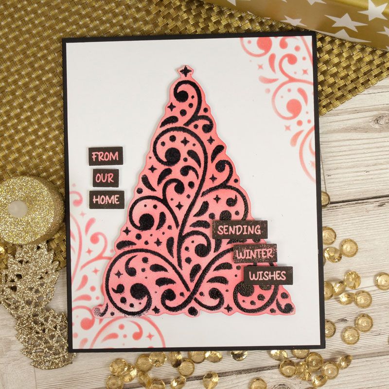 Pour l'amour des timbres - Vœux de Noël Sentiment Strips-2