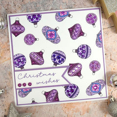 Pour l'amour des timbres - Chaussettes de Noël et boules-5