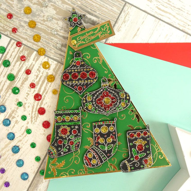 Pour l'amour des timbres - Chaussettes de Noël et boules-3
