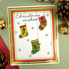 Pour l'amour des timbres - Chaussettes de Noël et boules-4