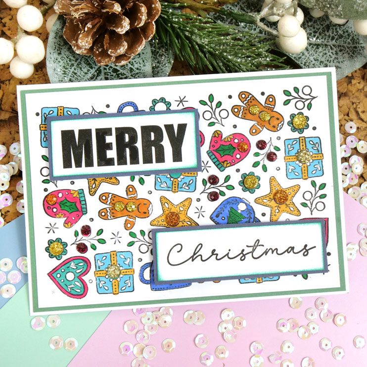 For the Love of Stamps - A Patterned Christmas-4