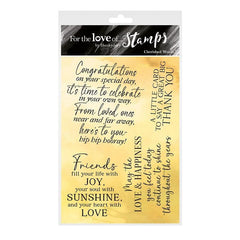 For the Love of Stamps - Cherished Words-1