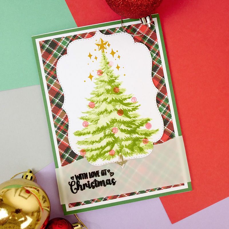 Pour l'amour des timbres - Superposition sapin de Noël-2
