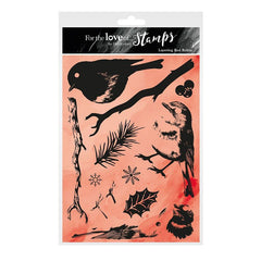 Pour l'amour des timbres - superposition du rouge-gorge-1