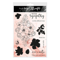For The Love Of Stamps - Geranium Bouquet A5 Stamp Set-1
