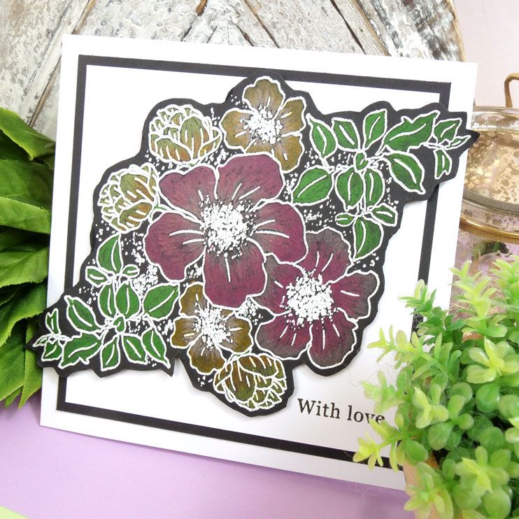 For The Love Of Stamps - Geranium Bouquet A5 Stamp Set-6