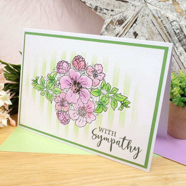For The Love Of Stamps - Geranium Bouquet A5 Stamp Set-7