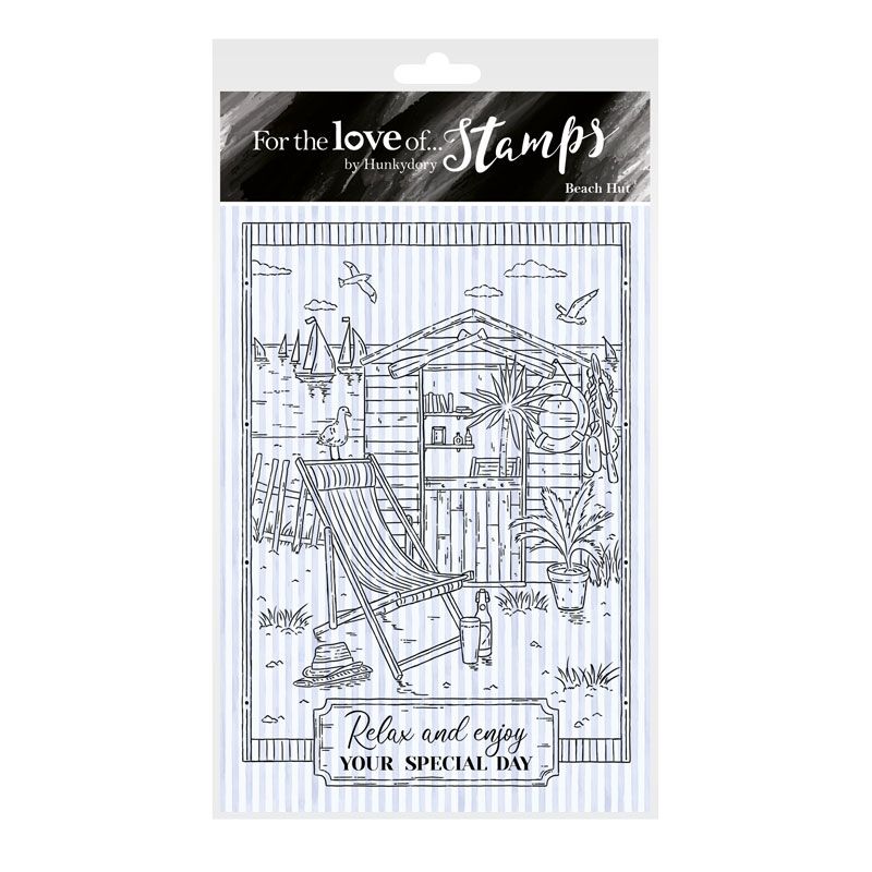For The Love Of Stamps - Beach Hut A6 Stamp Set-1