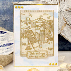 For The Love Of Stamps - Beach Hut A6 Stamp Set-3