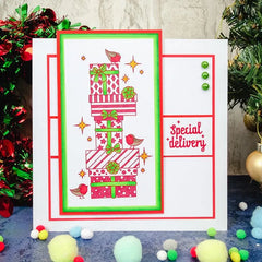 Presents & Bows Stamp & Stencil Set-4