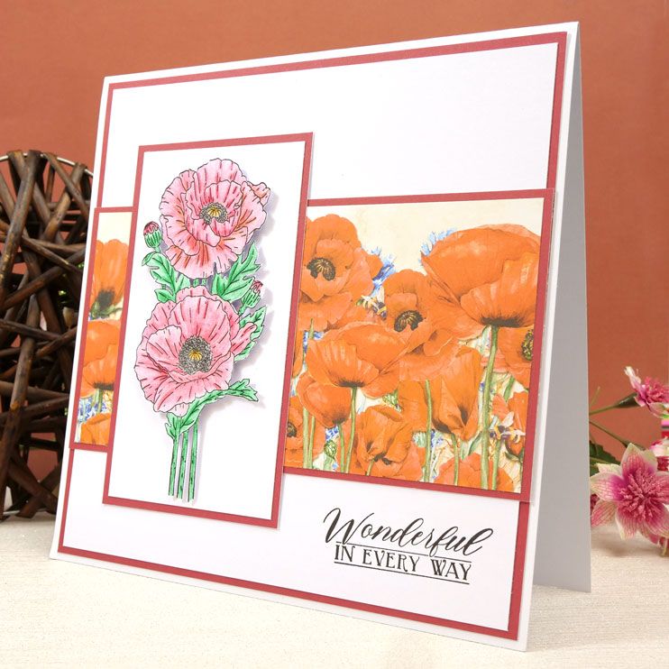 For The Love of Stamps - Perfect Poppies-2