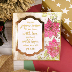 Pour l'amour des timbres - Jolis cadres de poinsettia-2