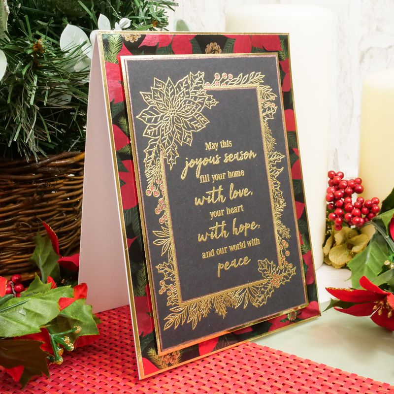 Pour l'amour des timbres - Jolis cadres de poinsettia-3