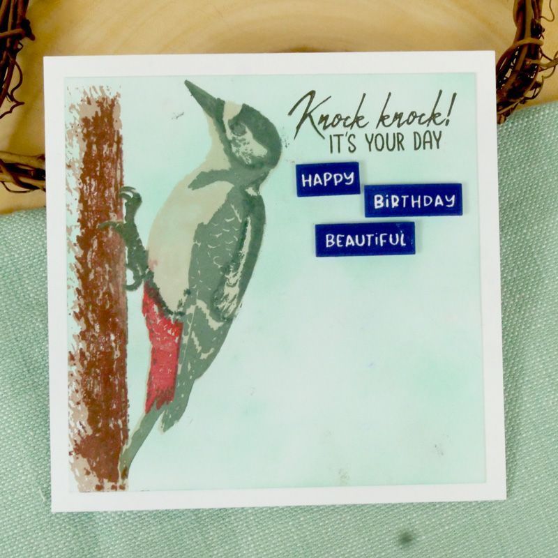 For The Love Of Stamps - Layering Woodpecker-4